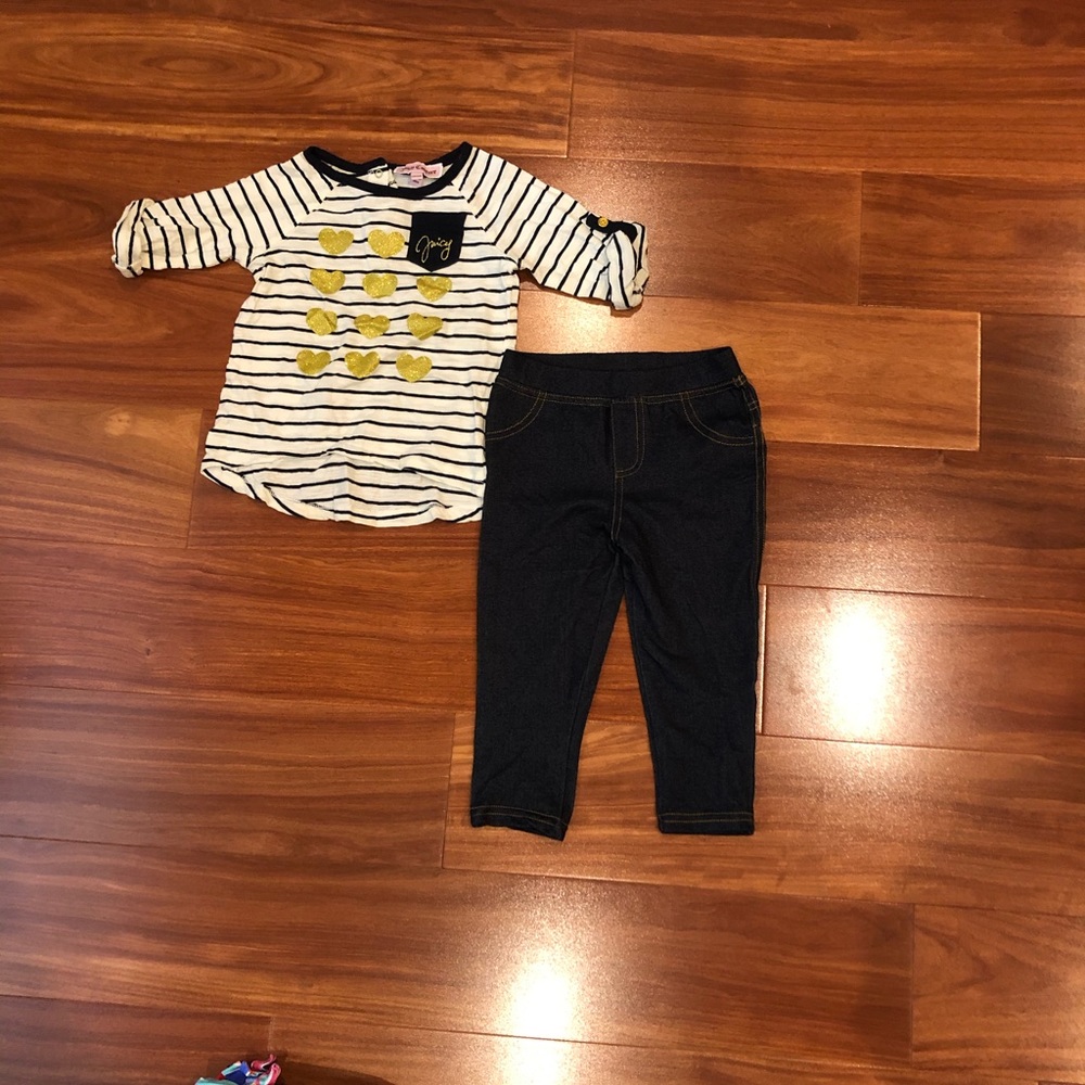 Juicy couture set, baby girl, 18-24 mo